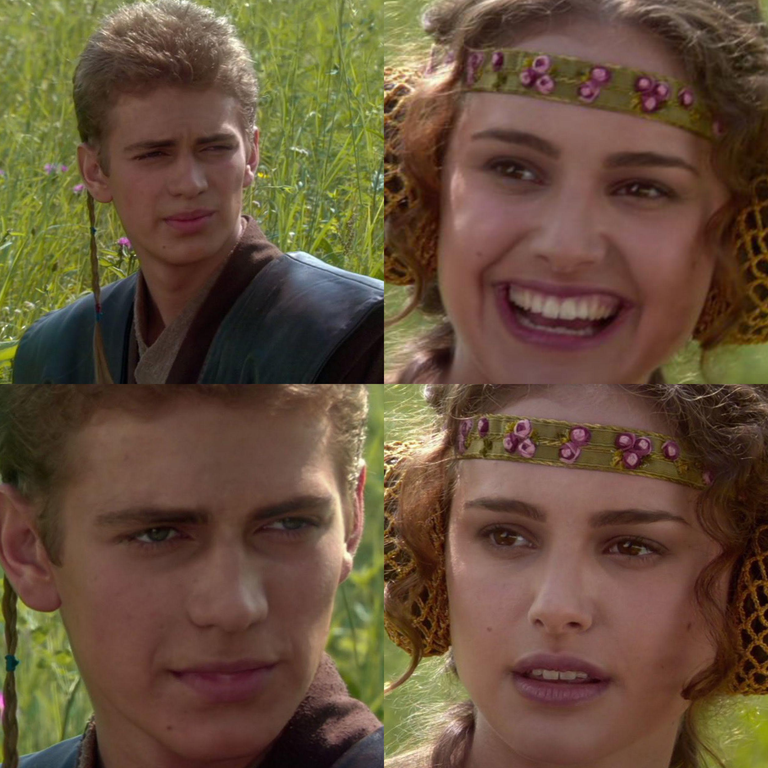Anakin e Padmé 4 Painéis