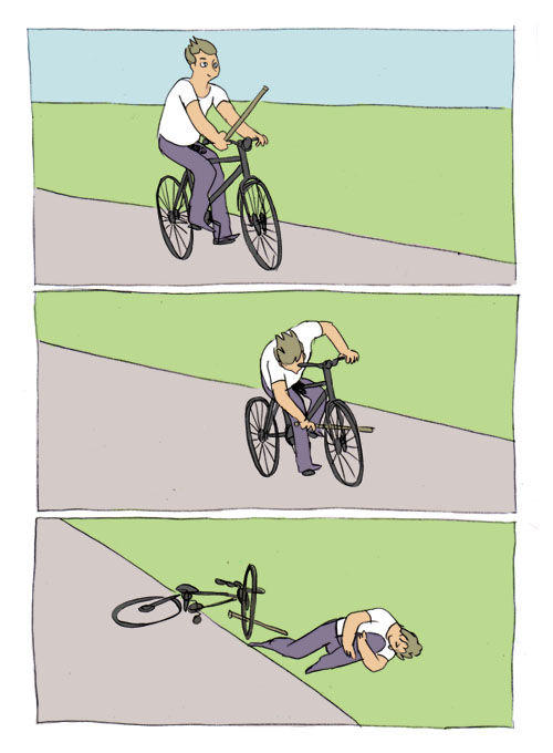 Queda de Bicicleta