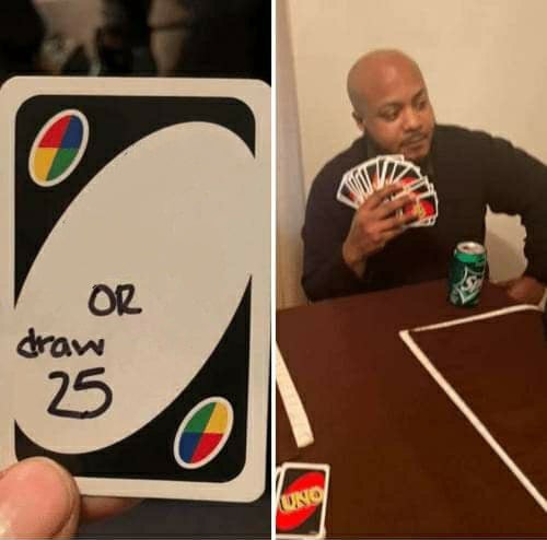 UNO Compre 25 Cartas